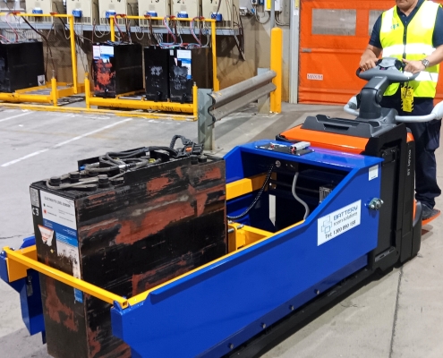 Forklift Battery Transfer Cart Australia MTC Attach A Puller Battery Transporter (2)