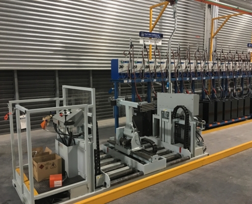 Sackett Battery Bull Forklift Battery Changer Handler Australia Warehouse 2