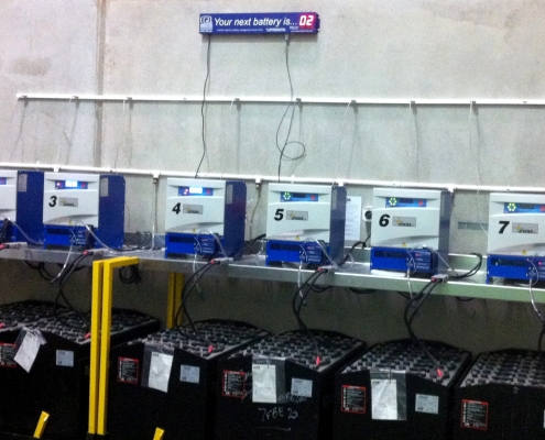 Q Master Automated Forklift Battery Rotation Management System Australia Battery Room (1)