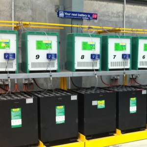 Q Master Automated Forklift Battery Rotation Management System Australia Battery Room (3)