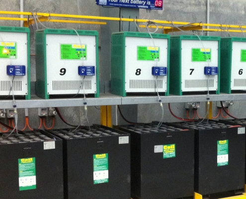 Q Master Automated Forklift Battery Rotation Management System Australia Battery Room (3)
