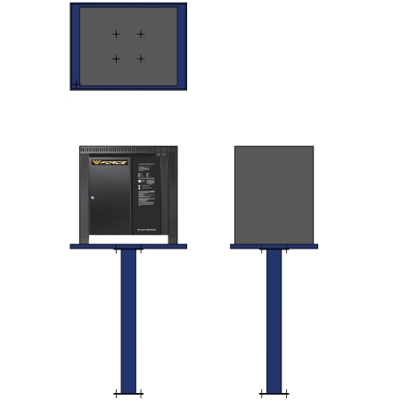 Large BD PN Forklift Traction Battery Charger Stand Table Support Australia