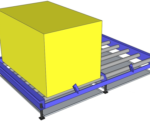 Battery Storage Racking Stand - 2 Bay Roller