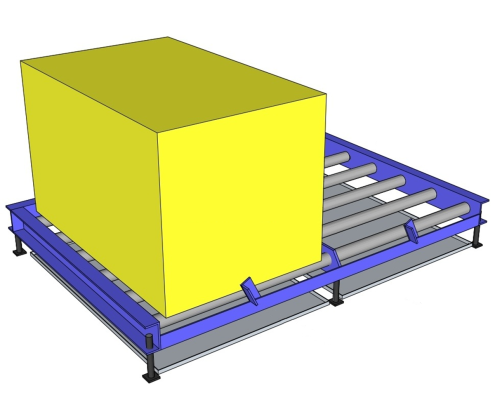Battery Storage Racking Stand - 2 Bay Roller Sq