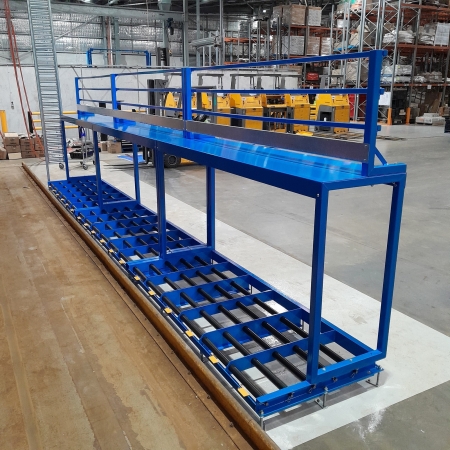 Warehouse Distribution Centre Battery Room Second Shift Battery Roller Racking